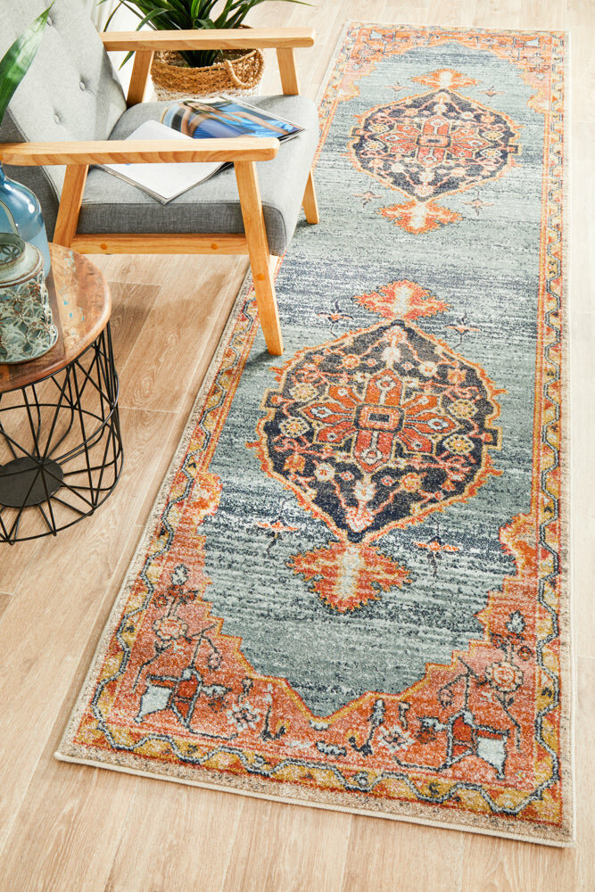 Rug Culture Legacy Extra Large Multi-coloured Rug 500X80CM - LEG-862-RUST-500X80 hero image