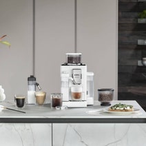 DeLonghi Rivelia With Cool Carafe Fully Automatic Coffee Machine White EXAM44057W hero image