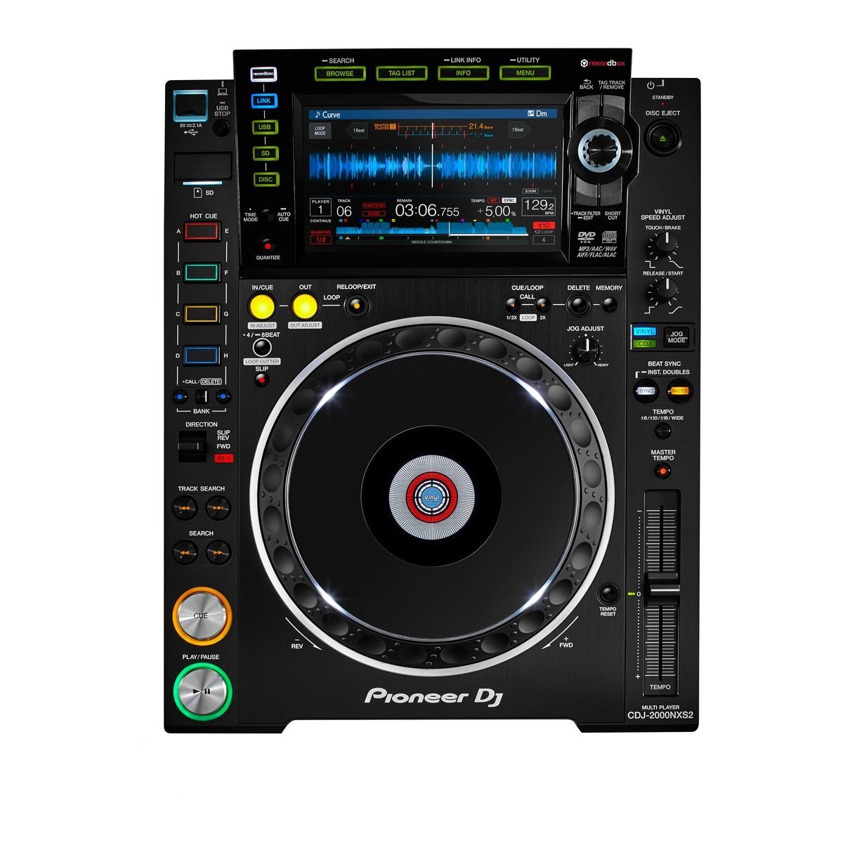Pioneer DJ CDJ2000NXS2 Nexus CD Media Player Controller hero image