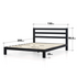 Zinus Arnav Queen Heavy Duty Black Metal Bed Frame AU-ASMPH-20Q image NaN