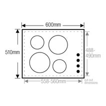 Gorenje IT612SY2B 60cm Induction Cooktop hero image