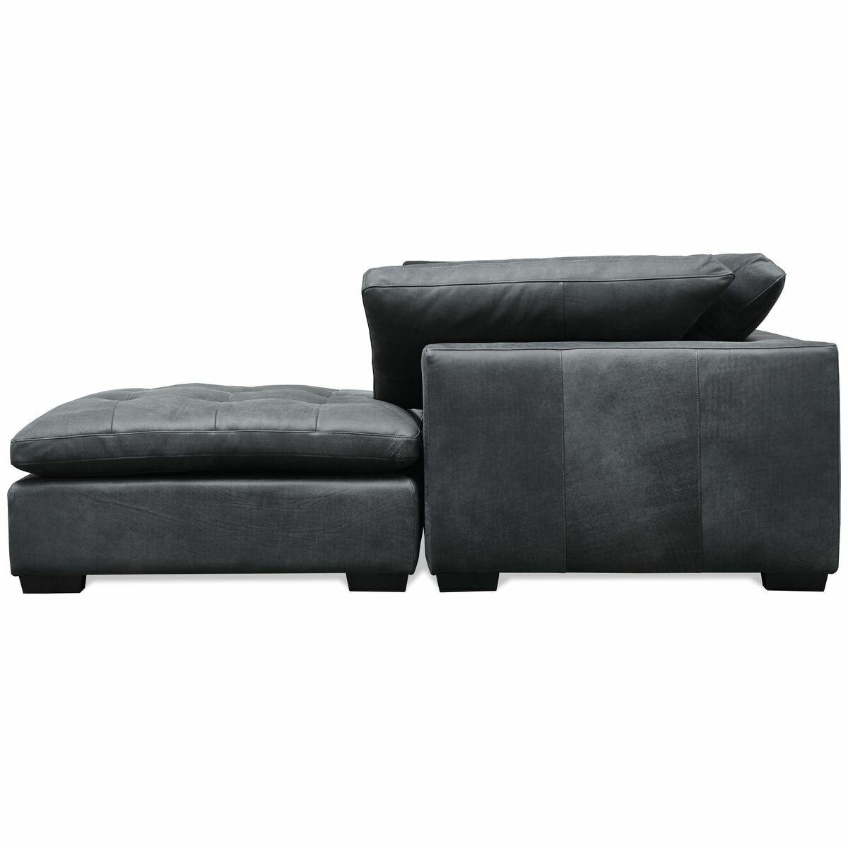Kalona Milan Three Seater Charcoal Leather Lounge 19073-C hero image