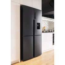 Haier 519L Quad Door Fridge with Water Dispenser Black HRF565YHC hero image