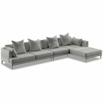 Kalona KYOTO Right Facing Extended Chaise Sofa Cloud WS-205-RCS-VILA-11 hero image