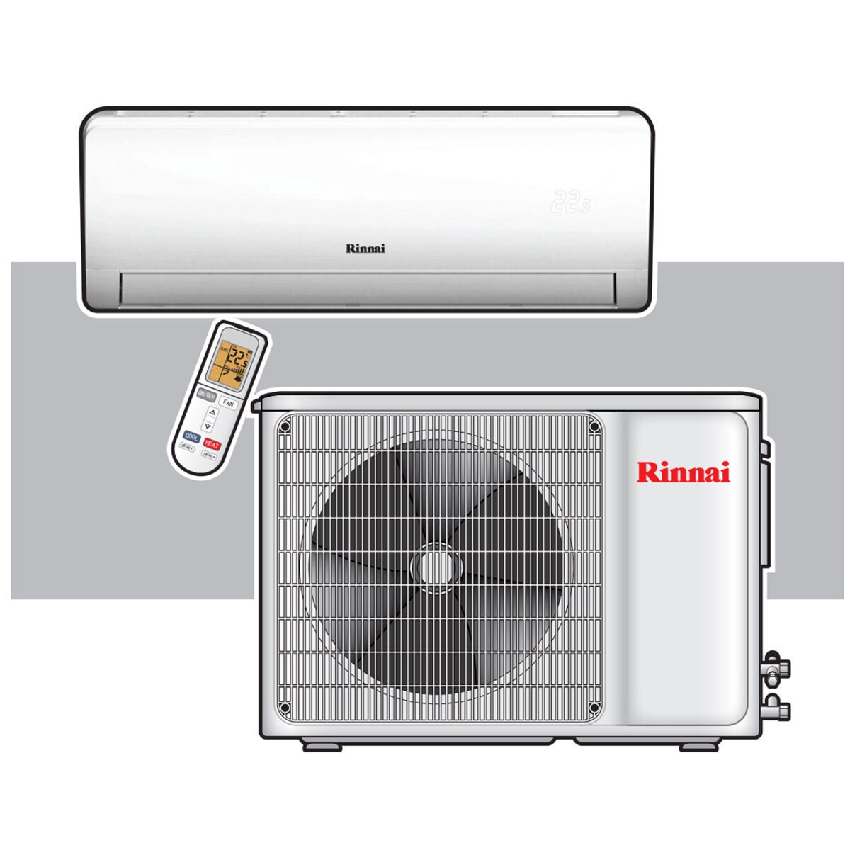 Rinnai 5.0kW Reverse Cycle Split System Air Conditioner HSNRQ50B |  Appliances Online