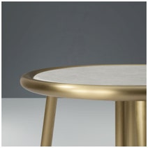 Kalona The Hill 45cm Round Side Table Champagne Marble HILL11AMATAJSBBRABRZ hero image