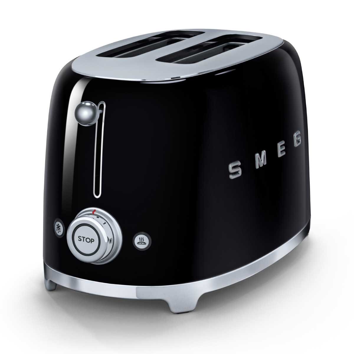 Smeg 50s Retro Style 4 Slice Toaster Black TSF02BLAU hero image