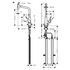 Hansgrohe Metris M71 320 2jet Pull Out Sink Mixer Tap - Chrome 73816003 image NaN