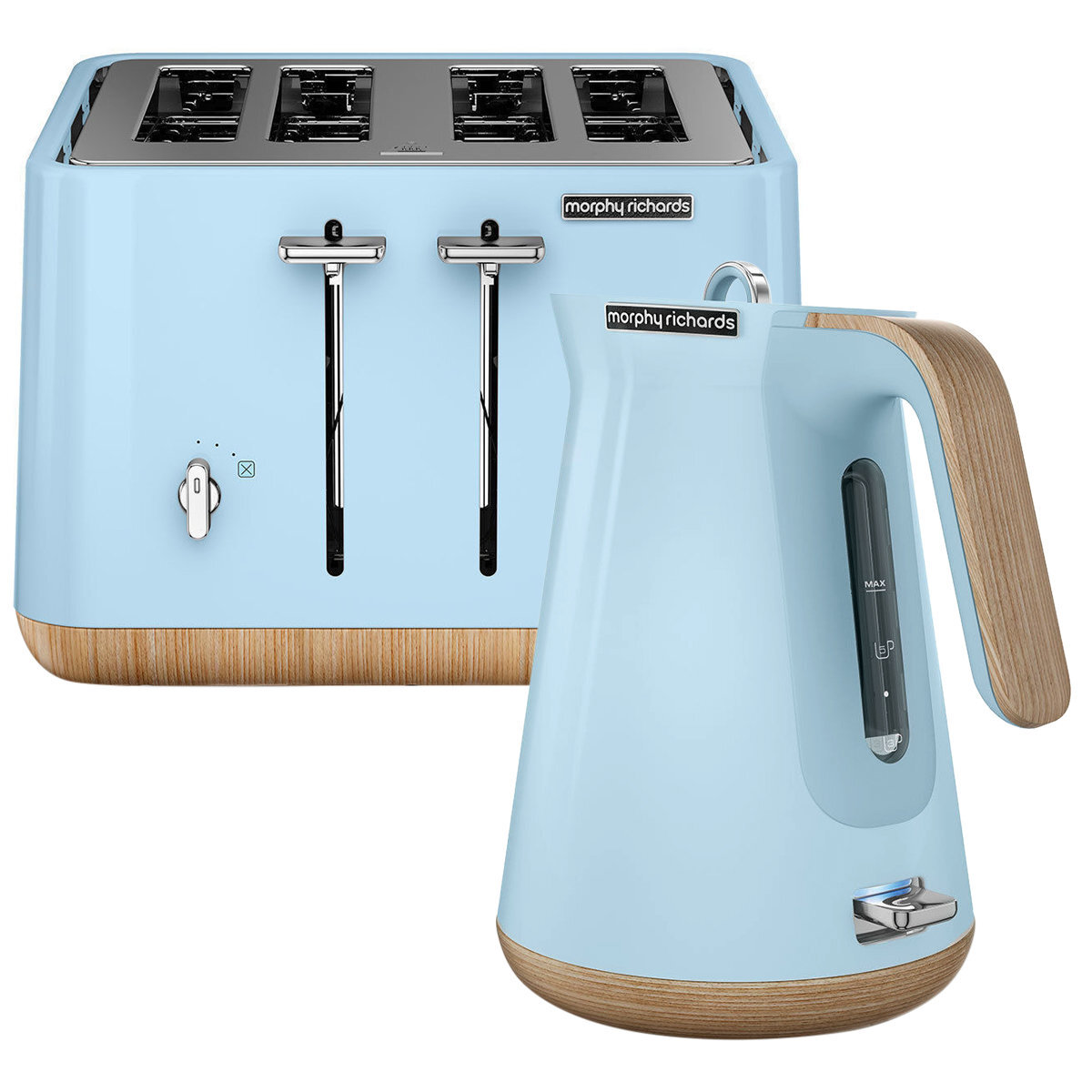 Morphy Richards 240008100008 Scandi Azure Aspect Toaster and Kettle Pack Appliances Online