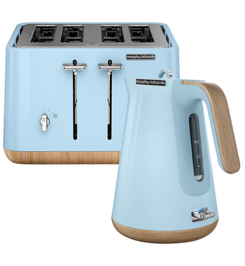Morphy Richards 240008100008 Scandi Azure Aspect Toaster and Kettle Pack