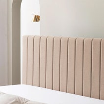 Zinus Debi Double Upholstered Fabric Bed Base Beige AU-FHVP-D hero image