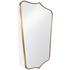 Turner Hastings Mayer 80x50 Shield Bathroom Mirror Shaving Cabinet Brushed Brass MA407SC-BB image NaN