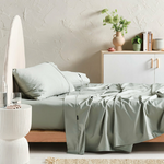 Linen House Augusta 500TC Green Gum Double Sheet Set 01708F732 hero image