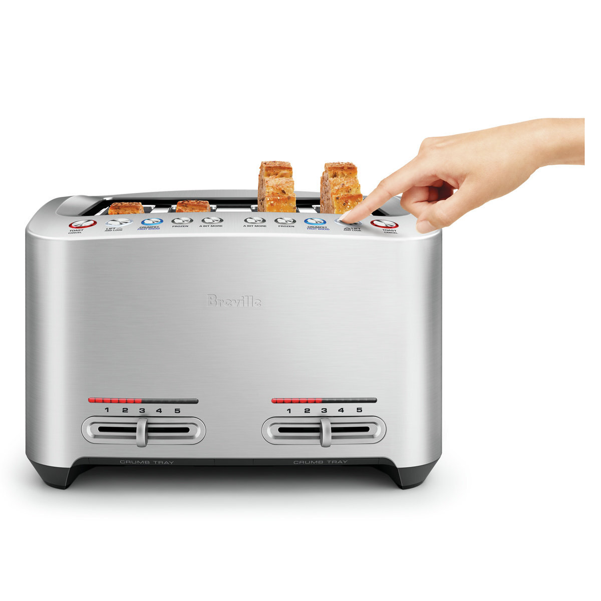 Breville the Smart Toast Slice Toaster BTA845BSS Appliances Online