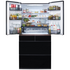 Hitachi 670L Multi Drawer French Door Refrigerator Crystal Black Glass R-GW670TAXK image NaN