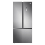 Haier 489L French Door Frost Free Fridge Satina Silver HRF520FS hero image