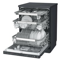 LG 60cm 15 Place QuadWash Dishwasher in Matte Black Finish with TrueSteam XD3A25MB hero image