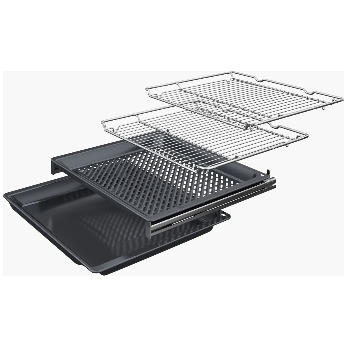 NEFF 60cm Pyrolytic Slide & Hide Oven with Added Steam Anthracite Grey B69VY7MY0A-AG hero image