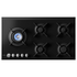 ASKO 90cm Natural Gas 5 Burner Cooktop with Fusion Volcano Burner Black Ceramic Glass HG8953BGD1 image NaN