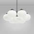 CTO Lighting Cloudesley Medium Chandelier Light - Bronze with Opal Glass CLOCHMBZGO image NaN