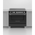 Fisher & Paykel Series 9 90cm Classic Freestanding Induction Pyrolytic Cooker Black OR90SCI6B1 image NaN