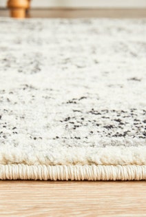 Rug Culture Century Medium White & Charcoal Rug 300X80CM - CEN-999-GREY-300X80 hero image