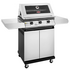 Beefeater 1200 Series 3 Burner LPG BBQ with Trolley & Side Burner Stainless Steel BMG1230SB image NaN