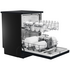 Haier 60cm 300 Series Freestanding Dishwasher Black HDW13F0B1 image NaN
