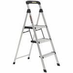 Gorilla Three Step Household Ladder with Tool Tray 120kg Domestic GOR-3TT hero image