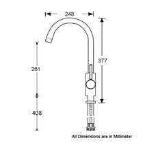 Gareth Ashton 3K4-B Lucia Gooseneck Kitchen Mixer Tap hero image