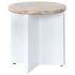 Reddie Bob Side Table Teak Whitewash Top White Base image NaN