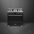 Smeg 90cm Classic Freestanding Dual Fuel Matte Black Stove CS9GMMBA2 image NaN