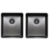 Titan Medium and Medium Double Bowl Sink Gunmetal TSGM4040 image NaN