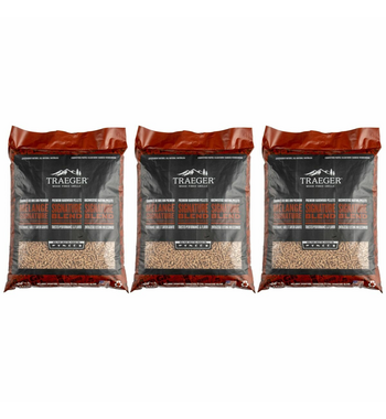 Traeger 3 x 9KG Signature Blend BBQ Wood Pellet PEL337 PACK