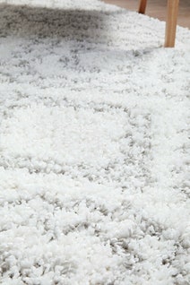 Rug Culture Casablanca Small White & Silver Rug 170X120CM - CBA-FEZ-WHT-170X120 hero image