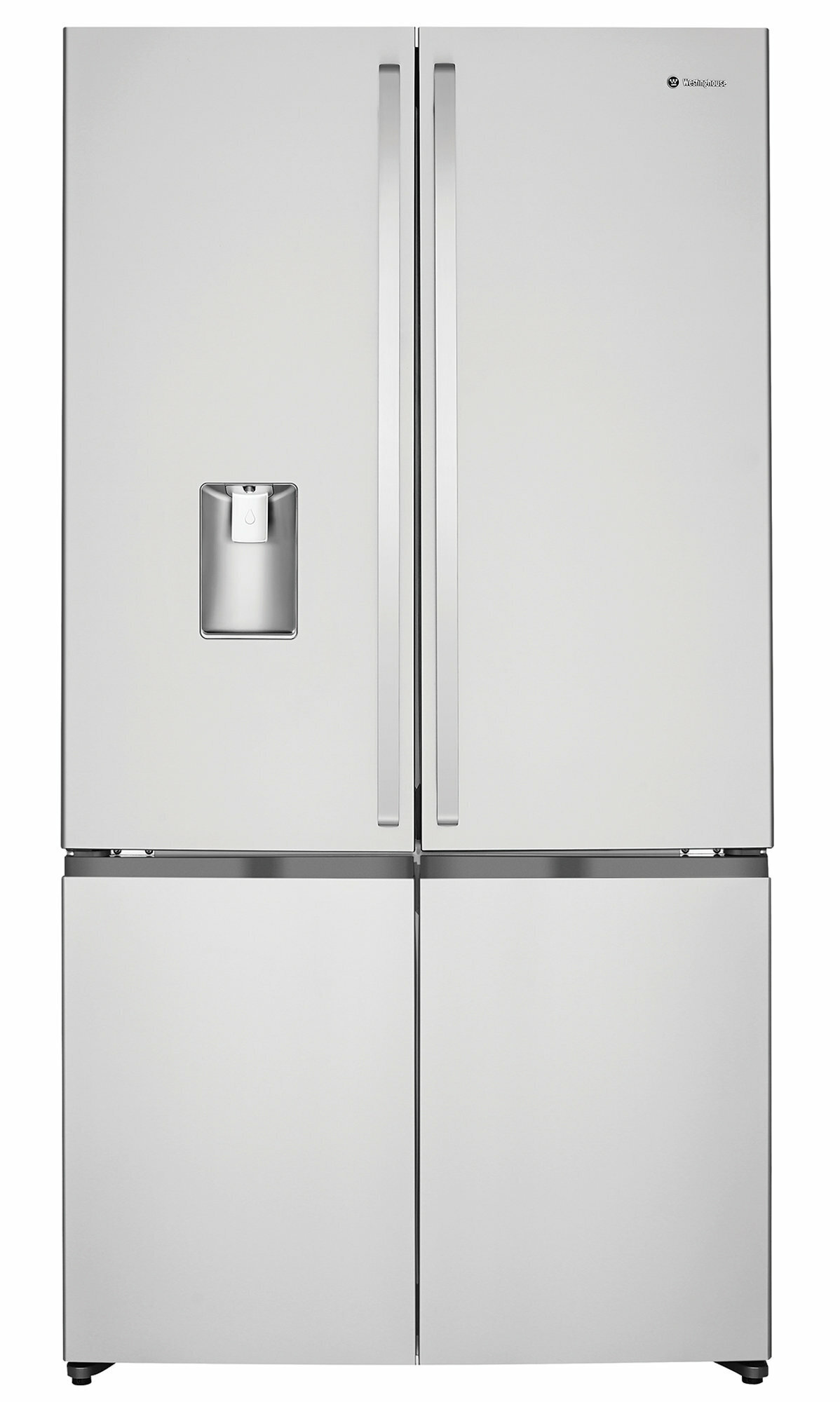 Westinghouse 600l french door fridge with ice maker and water dispenser wqe6060sb hot sale