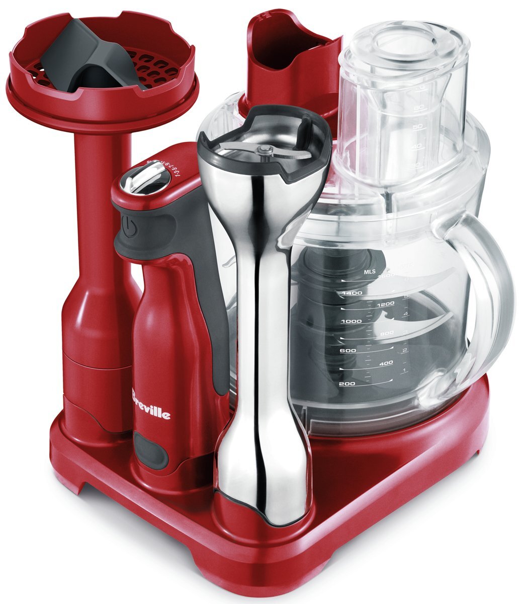 Breville BSB530CRN All in One Cranberry Food Processor Appliances Online