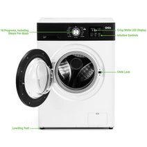Onix 8kg Front Load Washer & Heat Pump Dryer NON-STACKABLE Laundry Package ON-FLW8W-ON-HPD8W hero image