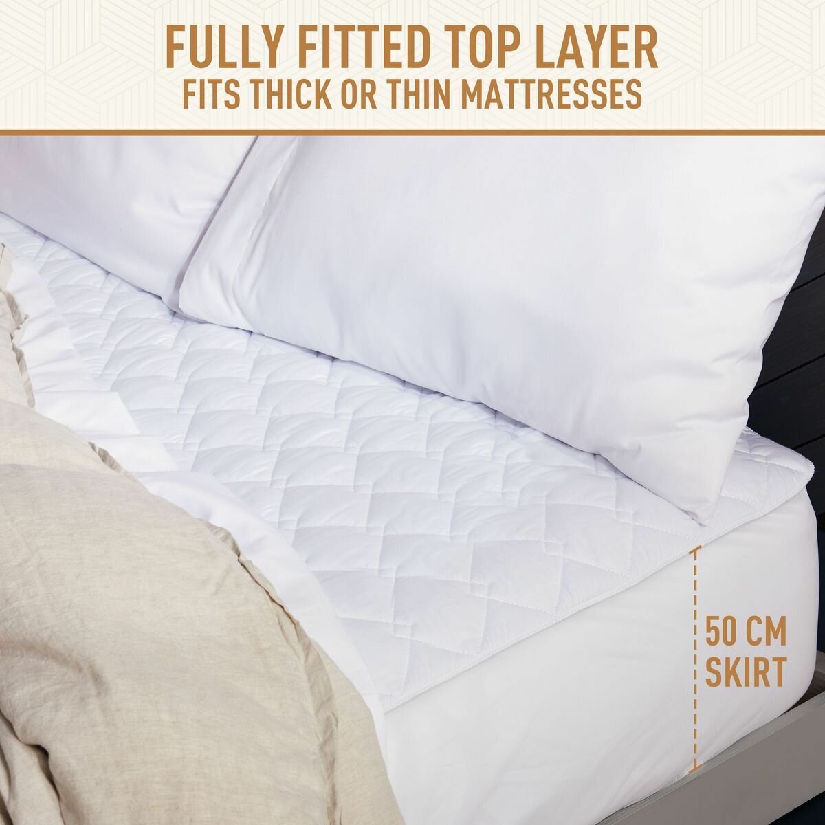 Sunbeam Sleep Perfect Quilted Anti Bacterial Queen Electric Blanket BLQ6451