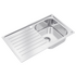 Abey EUA100R Euronox Single Bowl Left Hand Drainer Sink image NaN