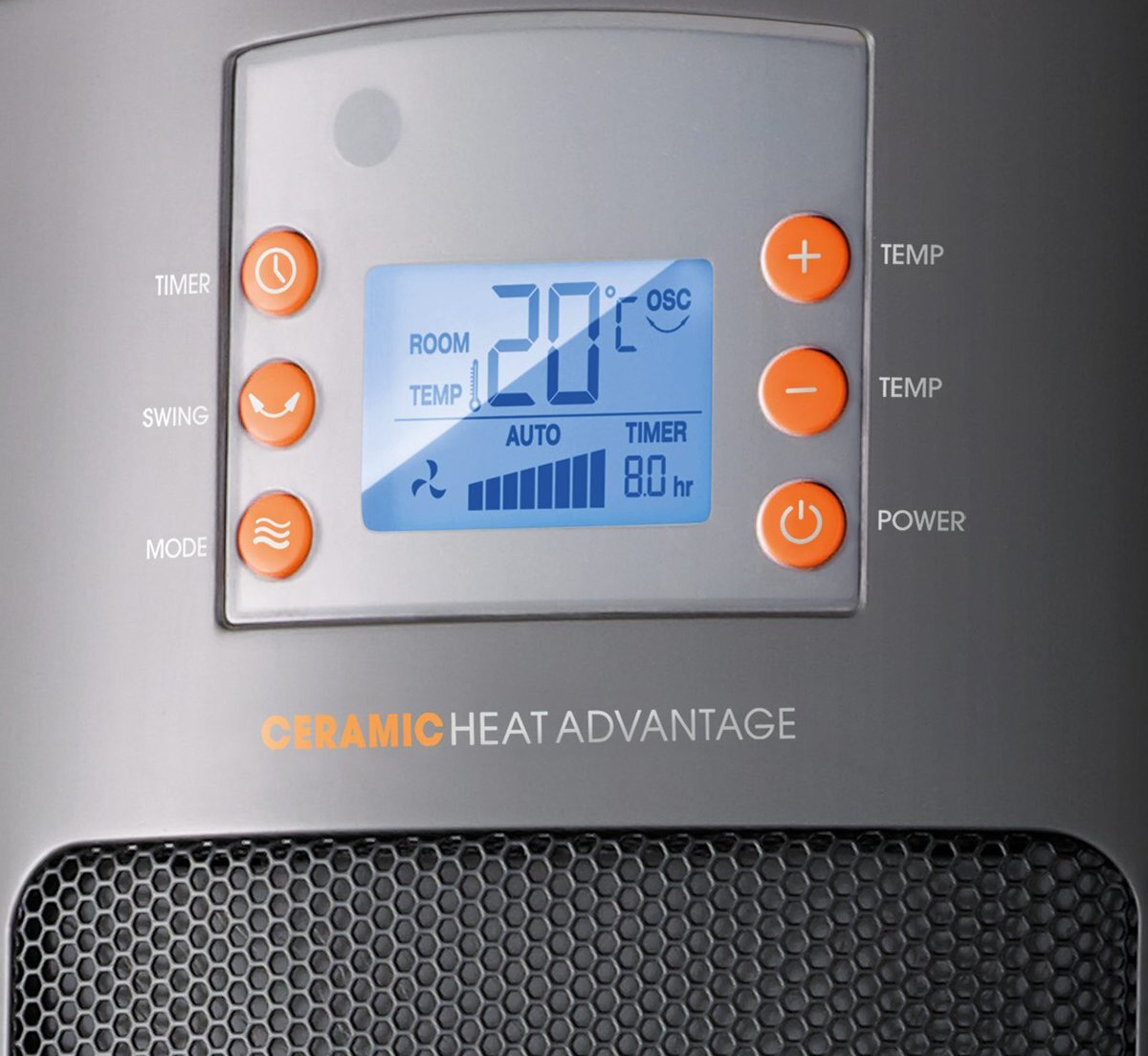 Kambrook 2KW Electric Ceramic Tower Heater KCE340GRY | Appliances Online
