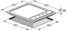 Omega OG60XA 60cm Natural Gas Cooktop hero image