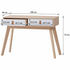 Ostro Riley Console Table Light Oak AOF-RCT02 image NaN