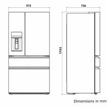 Electrolux 609L French Door Fridge EHE6899SA hero image