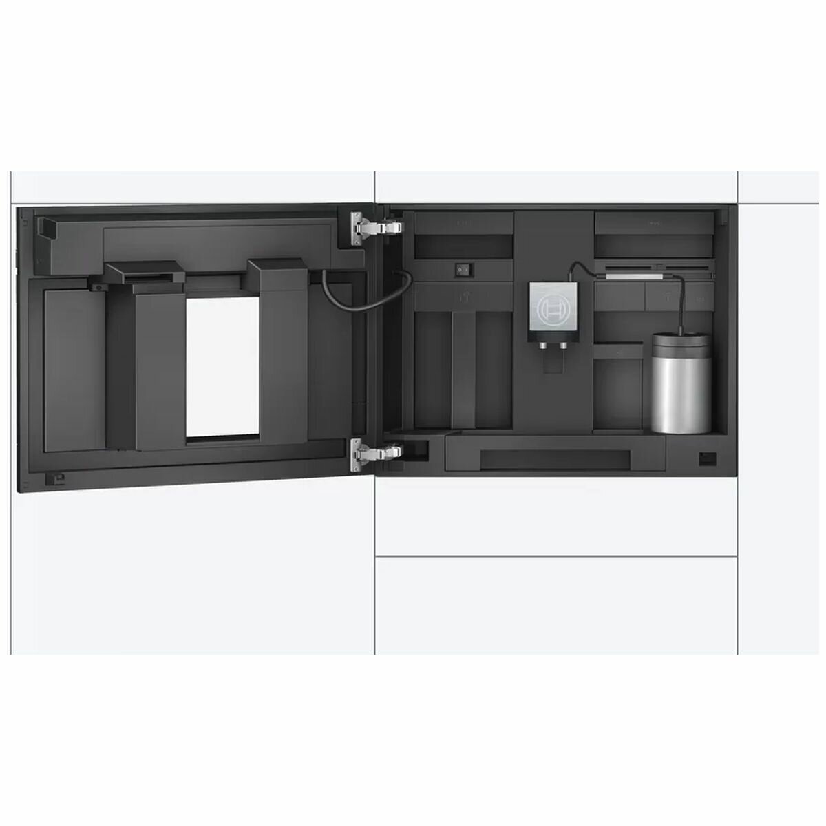 Bosch Serie 8 Built-In Fully Automatic Coffee Machine Stainless Steel CTL636ES6 hero image