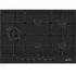 Smeg 72cm Classic 5 Burner Matte Black Gas Cooktop PX375LMBAU image NaN