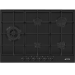 Smeg 72cm Classic 5 Burner Matte Black Gas Cooktop PX375LMBAU hero image