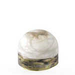 CTO Lighting Lucid 200 Table - Alabaster and Silver LUCTA2HAOS hero image