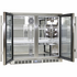 Rhino 208L Heated Glass Two Door Bar Fridge Stainless Steel SG2H-HD image NaN