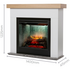 Dimplex 2kW Huxley Mantle with Revillusion Firebox Electric Heater HXY20-AU image NaN